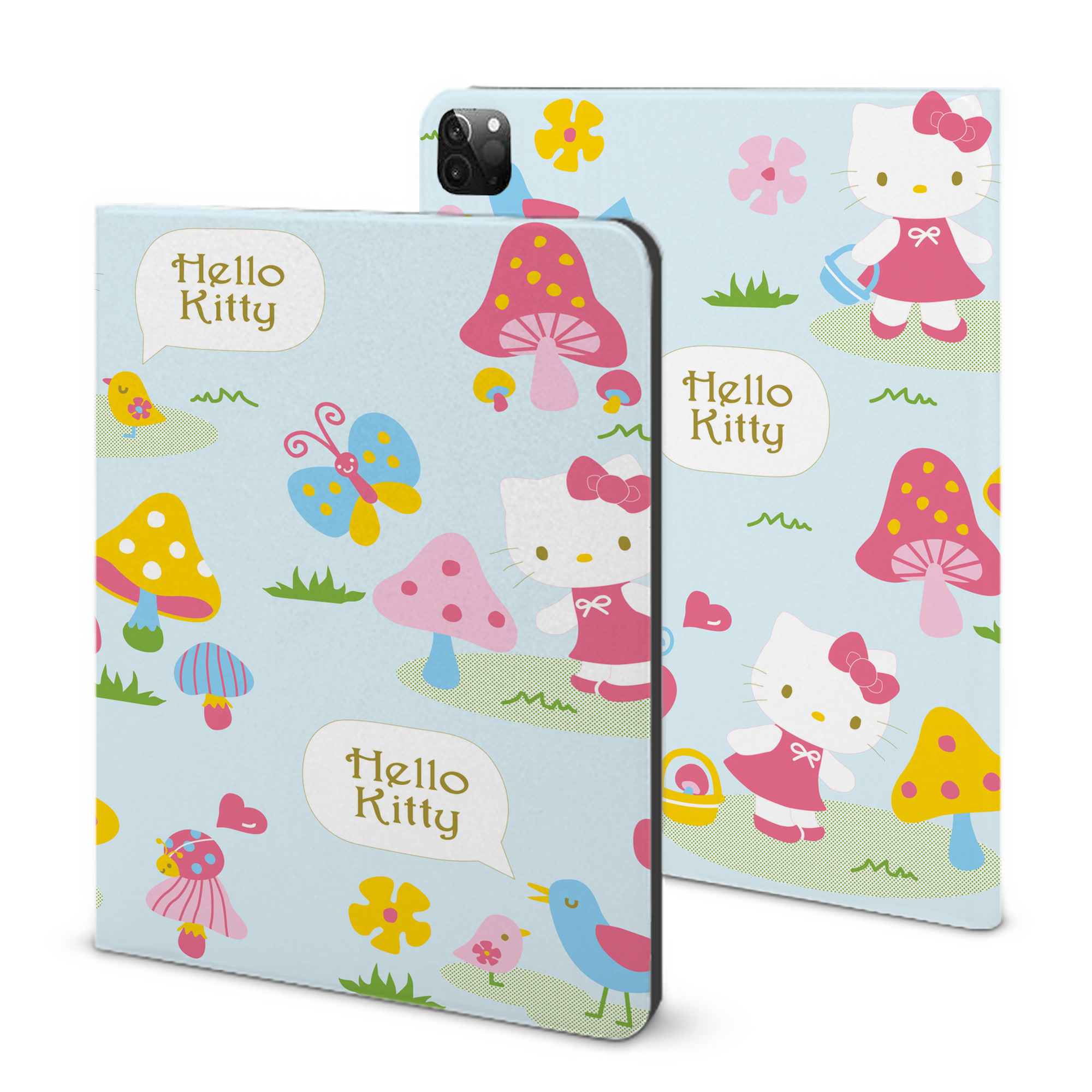 （画像用） Hello Kitty ハローキティ IPadケース ペンホルダー付き ブックスタイルデザイン